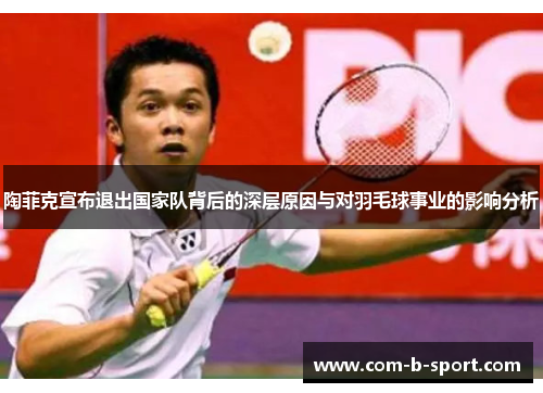 陶菲克宣布退出国家队背后的深层原因与对羽毛球事业的影响分析